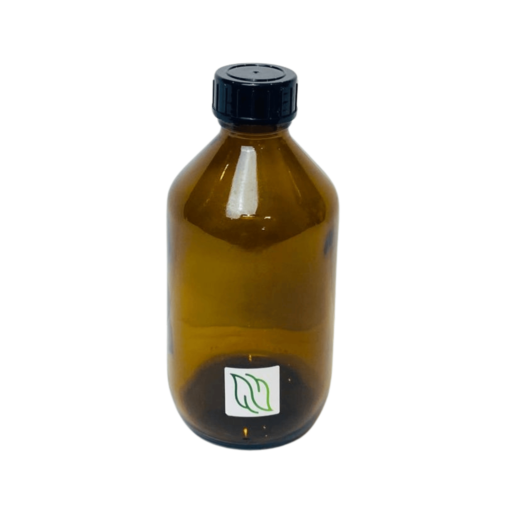 Brown glass bottle with cap, capacity 250ml