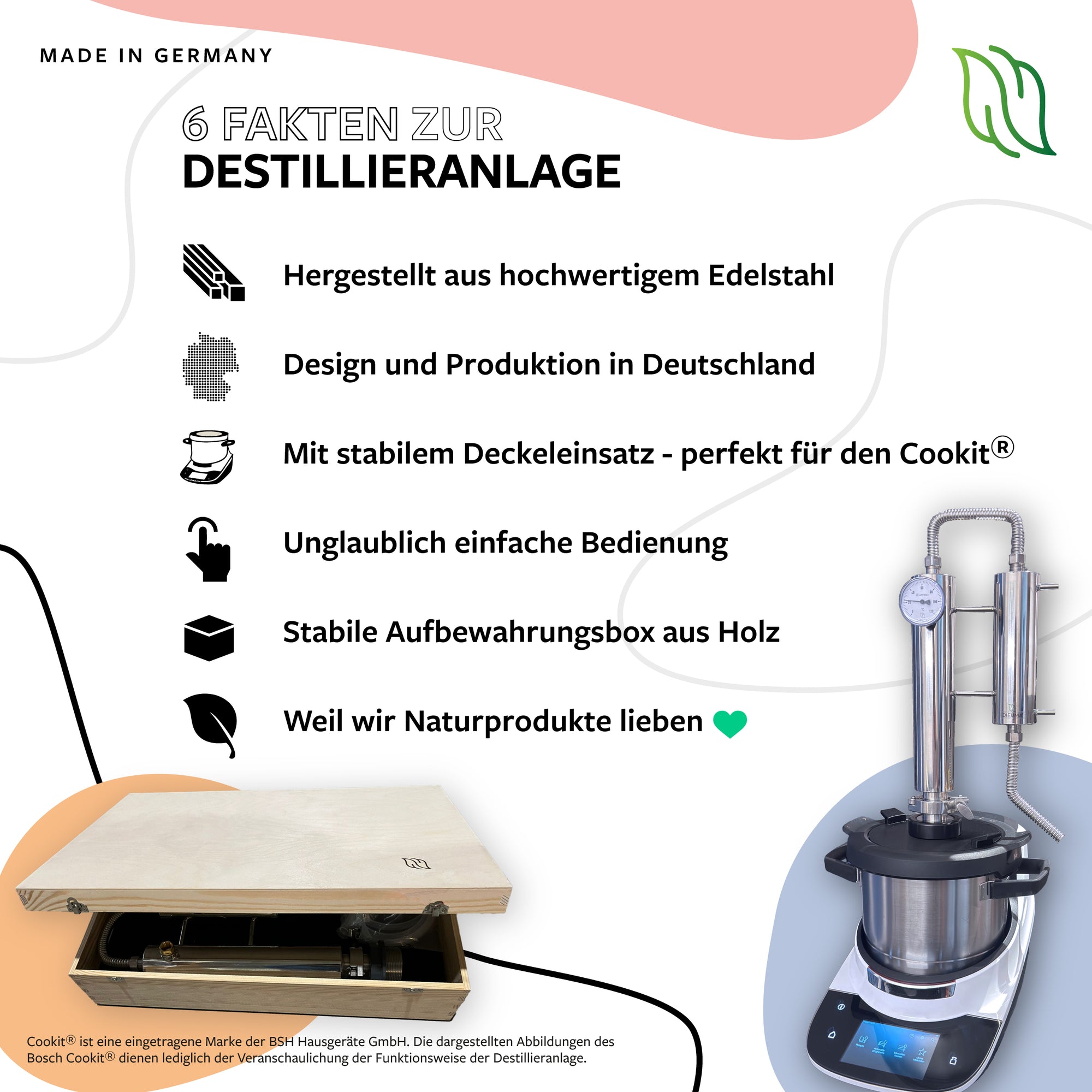 bosch cookit aufbewahrung DiFUMA Destillieranlage | für deinen Bosch Cookit® – DIFUMA
